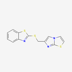 2-((Imidazo[2,1-b]thiazol-6-ylmethyl)thio)benzo[d]thiazole