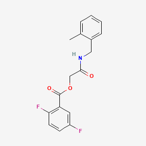 2-((2-Methylbenzyl)amino)-2-oxoethyl 2,5-difluorobenzoate