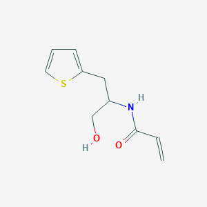 N-(1-Hydroxy-3-thiophen-2-ylpropan-2-yl)prop-2-enamide