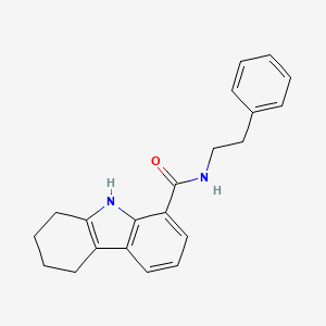 molecular formula C21H22N2O B2546401 N-(2-phenylethyl)-2,3,4,9-tetrahydro-1H-carbazole-8-carboxamide CAS No. 946204-65-5