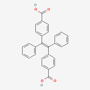 molecular formula C28H20O4 B2546409 4,4'-(1,2-Diphenylethene-1,2-diyl)dibenzoic acid CAS No. 1002339-79-8
