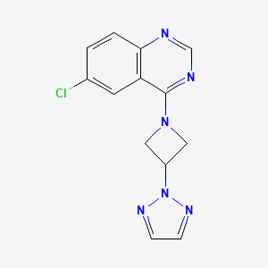 6-Chloro-4-[3-(triazol-2-yl)azetidin-1-yl]quinazoline