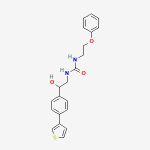 3-{2-Hydroxy-2-[4-(thiophen-3-yl)phenyl]ethyl}-1-(2-phenoxyethyl)urea