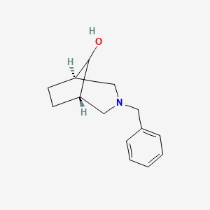 molecular formula C14H19NO B2546452 (8-syn)-3-Benzyl-3-azabicyclo[3.2.1]octan-8-ol CAS No. 521944-15-0; 522608-86-2