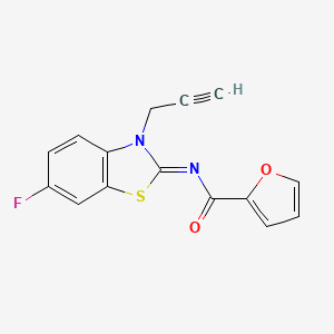 molecular formula C15H9FN2O2S B2546457 N-(6-fluoro-3-prop-2-ynyl-1,3-benzothiazol-2-ylidene)furan-2-carboxamide CAS No. 865181-53-9