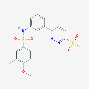 4-methoxy-3-methyl-N-(3-(6-(methylsulfonyl)pyridazin-3-yl)phenyl)benzenesulfonamide