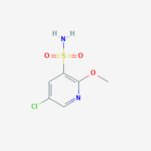 molecular formula C6H7ClN2O3S B2546474 5-Chloro-2-methoxypyridine-3-sulfonamide CAS No. 2248271-70-5