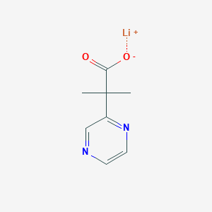 Lithium;2-methyl-2-pyrazin-2-ylpropanoate