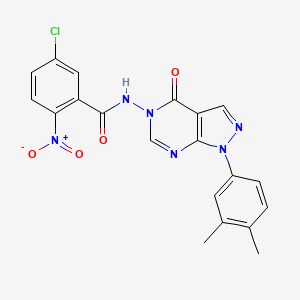 5-chloro-N-(1-(3,4-dimethylphenyl)-4-oxo-1H-pyrazolo[3,4-d]pyrimidin-5(4H)-yl)-2-nitrobenzamide