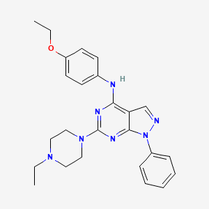 N-(4-ethoxyphenyl)-6-(4-ethylpiperazin-1-yl)-1-phenyl-1H-pyrazolo[3,4-d]pyrimidin-4-amine