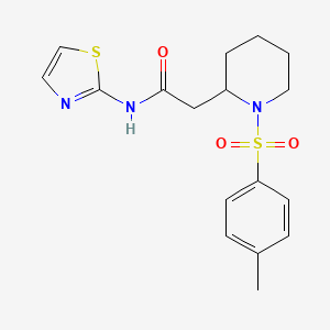 N-(thiazol-2-yl)-2-(1-tosylpiperidin-2-yl)acetamide