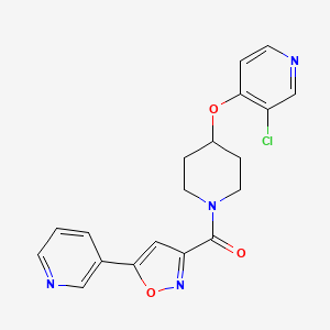 (4-((3-Chloropyridin-4-yl)oxy)piperidin-1-yl)(5-(pyridin-3-yl)isoxazol-3-yl)methanone