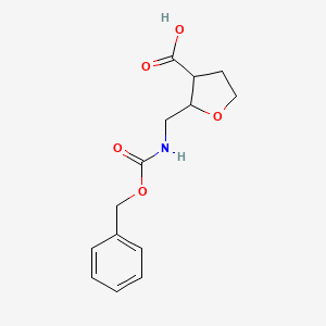 2-(Phenylmethoxycarbonylaminomethyl)oxolane-3-carboxylic acid