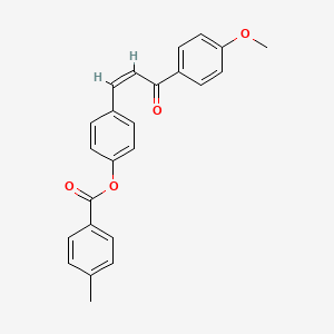 4-[3-(4-Methoxyphenyl)-3-oxo-1-propenyl]phenyl 4-methylbenzenecarboxylate