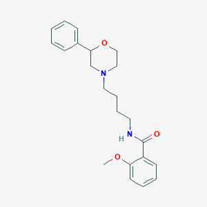 2-methoxy-N-(4-(2-phenylmorpholino)butyl)benzamide
