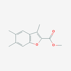 molecular formula C13H14O3 B254654 Methyl 3,5,6-trimethyl-1-benzofuran-2-carboxylate 
