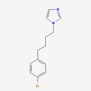 molecular formula C13H15BrN2 B2546554 1-[4-(4-bromophenyl)butyl]-1H-imidazole CAS No. 1093058-52-6