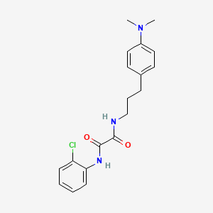 molecular formula C19H22ClN3O2 B2546562 N1-(2-chlorophenyl)-N2-(3-(4-(dimethylamino)phenyl)propyl)oxalamide CAS No. 953988-25-5