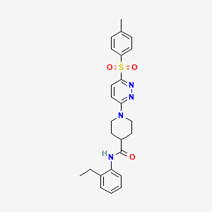 N-(2-ethylphenyl)-1-(6-tosylpyridazin-3-yl)piperidine-4-carboxamide