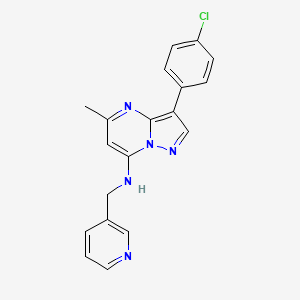 3-(4-chlorophenyl)-5-methyl-N-(pyridin-3-ylmethyl)pyrazolo[1,5-a]pyrimidin-7-amine