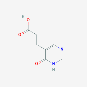 molecular formula C7H8N2O3 B2546570 3-(4-Hydroxypyrimidin-5-YL)propanoic acid CAS No. 1369248-09-8