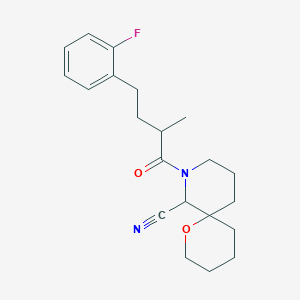 8-[4-(2-Fluorophenyl)-2-methylbutanoyl]-1-oxa-8-azaspiro[5.5]undecane-7-carbonitrile