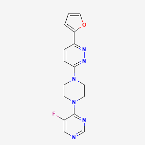 3-[4-(5-Fluoropyrimidin-4-yl)piperazin-1-yl]-6-(furan-2-yl)pyridazine