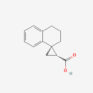 molecular formula C13H14O2 B2546593 (1'R,4R)-螺[2,3-二氢-1H-萘-4,2'-环丙烷]-1'-羧酸 CAS No. 2287249-01-6