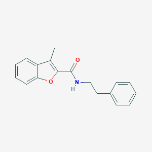 molecular formula C18H17NO2 B254663 3-methyl-N-(2-phenylethyl)-1-benzofuran-2-carboxamide 