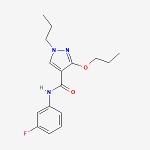 N-(3-fluorophenyl)-3-propoxy-1-propyl-1H-pyrazole-4-carboxamide