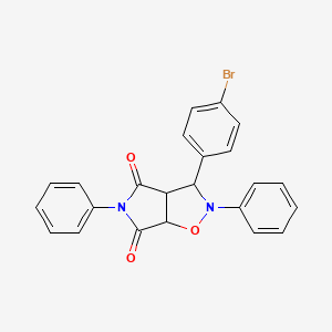 3-(4-bromophenyl)-2,5-diphenyldihydro-2H-pyrrolo[3,4-d][1,2]oxazole-4,6(3H,5H)-dione