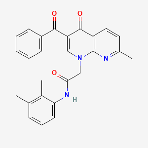 molecular formula C26H23N3O3 B2546656 2-(3-benzoyl-7-methyl-4-oxo-1,8-naphthyridin-1(4H)-yl)-N-(2,3-dimethylphenyl)acetamide CAS No. 894903-91-4