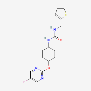 1-((1r,4r)-4-((5-Fluoropyrimidin-2-yl)oxy)cyclohexyl)-3-(thiophen-2-ylmethyl)urea