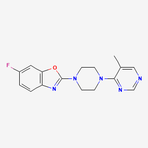 6-Fluoro-2-[4-(5-methylpyrimidin-4-yl)piperazin-1-yl]-1,3-benzoxazole