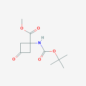Methyl 1-(tert-butoxycarbonylamino)-3-oxocyclobutanecarboxylate