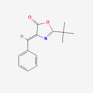 molecular formula C14H15NO2 B2546667 (Z)-4-benzylidene-2-(tert-butyl)oxazol-5(4H)-one CAS No. 74010-47-2