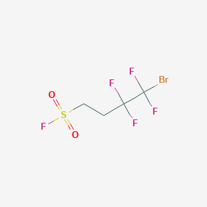 molecular formula C4H4BrF5O2S B2546678 4-Bromo-3,3,4,4-tetrafluorobutane-1-sulfonyl fluoride CAS No. 2445785-16-8