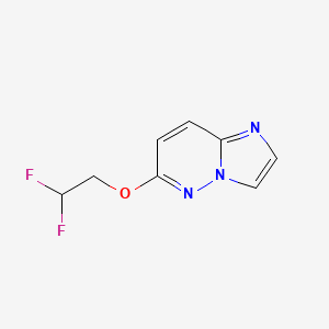 molecular formula C8H7F2N3O B2546681 6-(2,2-Difluoroethoxy)imidazo[1,2-b]pyridazine CAS No. 2198643-87-5