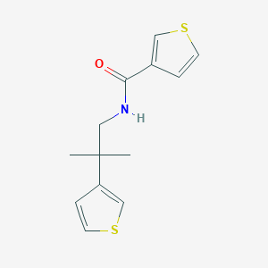 molecular formula C13H15NOS2 B2546686 N-(2-methyl-2-(thiophen-3-yl)propyl)thiophene-3-carboxamide CAS No. 2309598-65-8