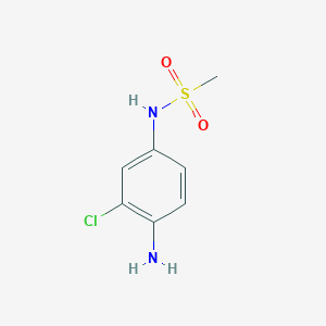 molecular formula C7H9ClN2O2S B2546694 N-(4-amino-3-chlorophenyl)methanesulfonamide CAS No. 57165-03-4