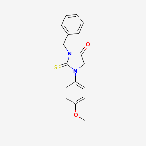 molecular formula C18H18N2O2S B2546713 3-Benzyl-1-(4-ethoxyphenyl)-2-thioxoimidazolidin-4-one CAS No. 692267-75-7