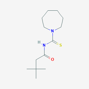 N-(1-azepanylcarbothioyl)-3,3-dimethylbutanamide