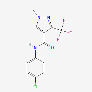 N-(4-chlorophenyl)-1-methyl-3-(trifluoromethyl)-1H-pyrazole-4-carboxamide