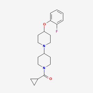 Cyclopropyl(4-(2-fluorophenoxy)-[1,4'-bipiperidin]-1'-yl)methanone