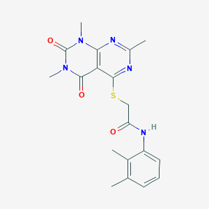 N-(2,3-dimethylphenyl)-2-(1,3,7-trimethyl-2,4-dioxopyrimido[4,5-d]pyrimidin-5-yl)sulfanylacetamide