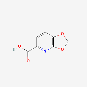 molecular formula C7H5NO4 B2546754 [1,3]Dioxolo[4,5-b]pyridine-5-carboxylic acid CAS No. 1368103-79-0