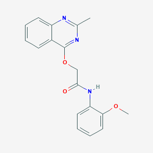 molecular formula C18H17N3O3 B2546784 N-(2-methoxyphenyl)-2-(2-methylquinazolin-4-yl)oxyacetamide CAS No. 1029724-44-4