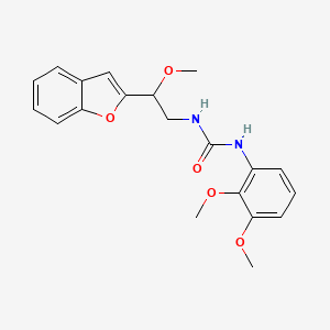 molecular formula C20H22N2O5 B2546792 1-(2-(Benzofuran-2-yl)-2-methoxyethyl)-3-(2,3-dimethoxyphenyl)urea CAS No. 2034207-85-5