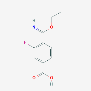 4-(C-Ethoxycarbonimidoyl)-3-fluorobenzoic acid