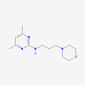 molecular formula C13H22N4O B254680 N-(4,6-dimethyl-2-pyrimidinyl)-N-(3-morpholinopropyl)amine 